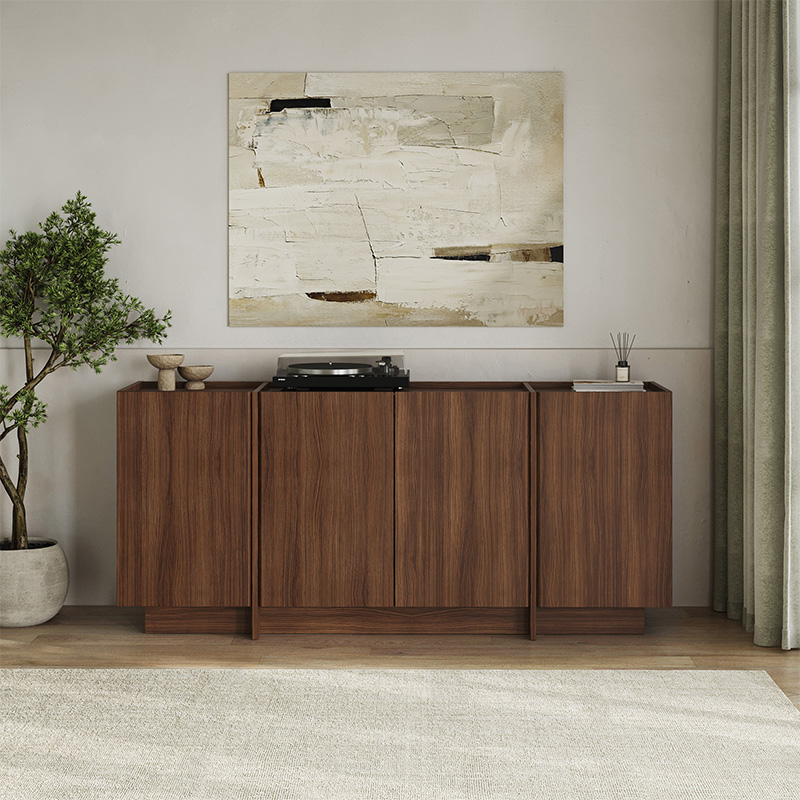 Μπουφές Dorma Megapap χρώμα καρυδί milano 180x45x80,2εκ.