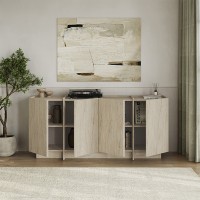 Μπουφές Dorma Megapap χρώμα travertine 180x45x80,2εκ.