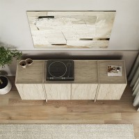 Μπουφές Dorma Megapap χρώμα travertine 180x45x80,2εκ.