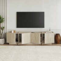 Έπιπλο τηλεόρασης Lowen Megapap χρώμα travertine 180x35x46,2εκ.