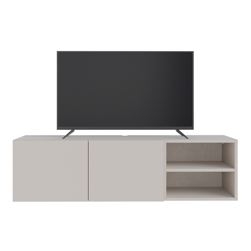 Έπιπλο τηλεόρασης επιτοίχιο Conrad Megapap χρώμα sandstone 140x35x38εκ.