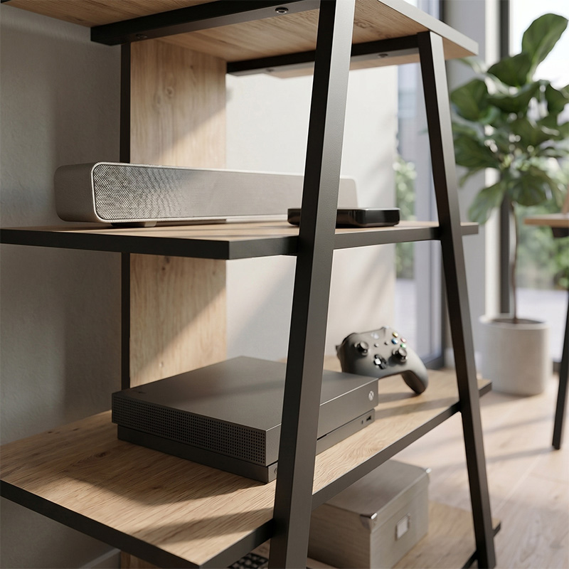 Έπιπλο τηλεόρασης Lyno Megapap χρώμα sapphire oak 70,4x54x80εκ.