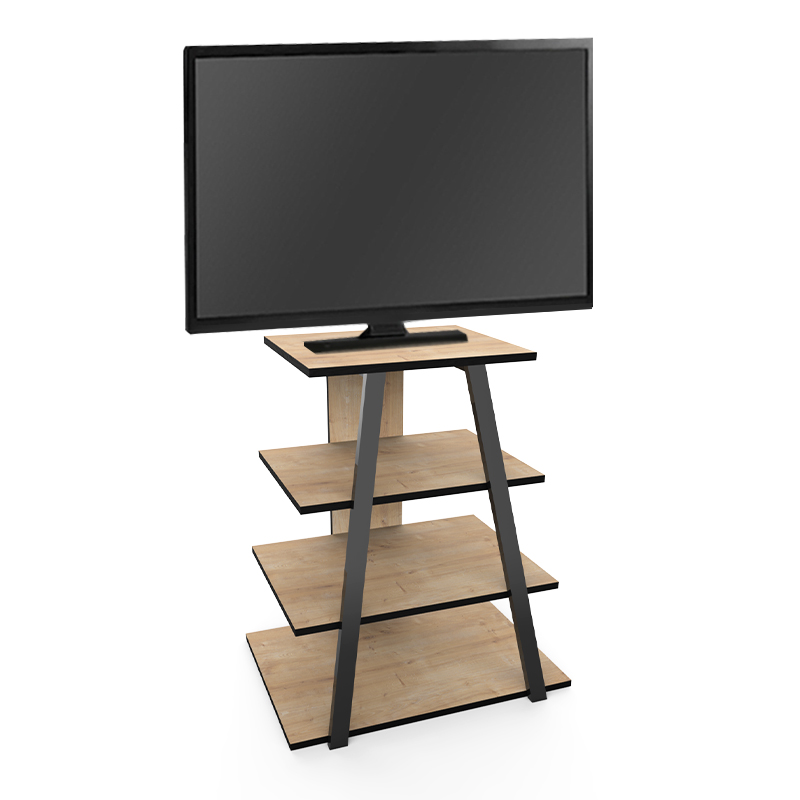 Έπιπλο τηλεόρασης Lyno Megapap χρώμα sapphire oak 70,4x54x80εκ.
