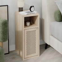 Κομοδίνο Inca Megapap χρώμα light oak 25,2x32x60εκ.