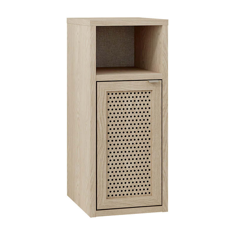 Κομοδίνο Inca Megapap χρώμα light oak 25,2x32x60εκ.