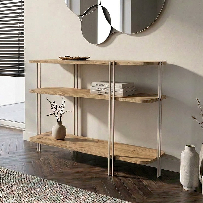 Κονσόλα Notus Megapap χρώμα sapphire oak 92x34,5x75εκ.