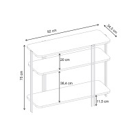 Κονσόλα Notus Megapap χρώμα sapphire oak 92x34,5x75εκ.