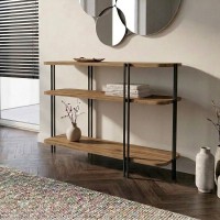 Κονσόλα Notus Megapap χρώμα καρυδί Ud 92x34,5x75εκ.