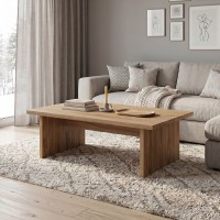 Τραπεζάκι σαλονιού Loana Megapap χρώμα καρυδί Ud 120x70x40εκ.