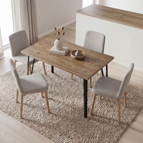 Τραπέζι Xana Megapap χρώμα sepet oak 120x70x77,5εκ.