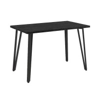Τραπέζι Xana Megapap χρώμα black wood 120x70x77,5εκ.