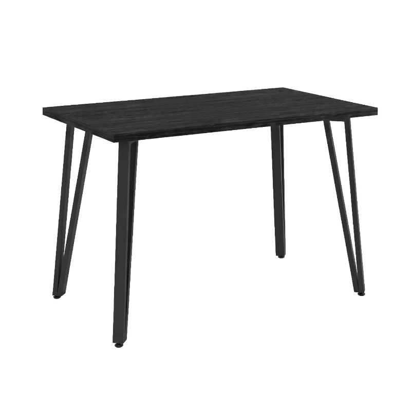Τραπέζι Xana Megapap χρώμα black wood 120x70x77,5εκ.