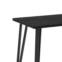 Τραπέζι Xana Megapap χρώμα black wood 120x70x77,5εκ.
