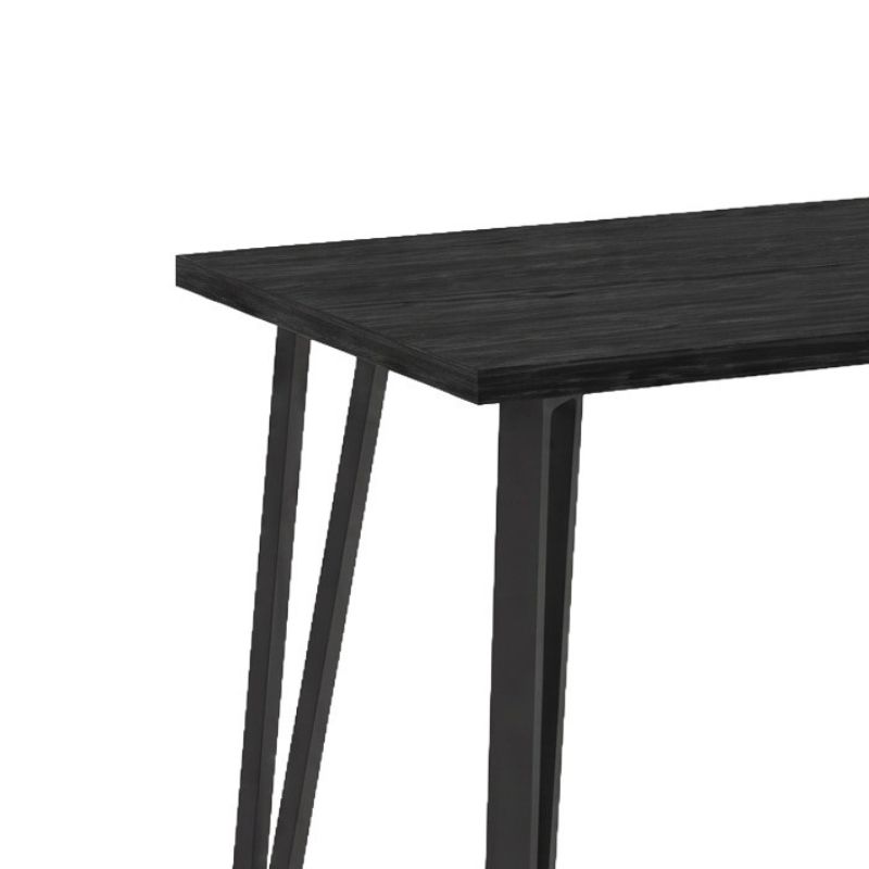 Τραπέζι Xana Megapap χρώμα black wood 120x70x77,5εκ.