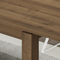 Τραπέζι Tolmen Megapap επεκτεινόμενο χρώμα ανοιχτό καρυδί 120/170x80x75εκ.