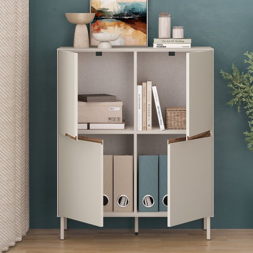 Μπουφές Arch Megapap χρώμα sandstone 98x40x120,5εκ.