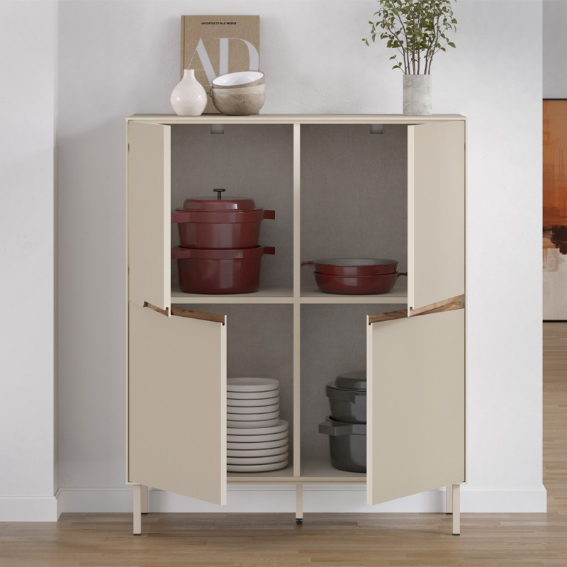 Μπουφές Arch Megapap χρώμα sandstone 98x40x120,5εκ.