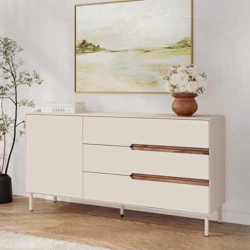 Μπουφές Arch Megapap χρώμα sandstone 150x40x78,4εκ.
