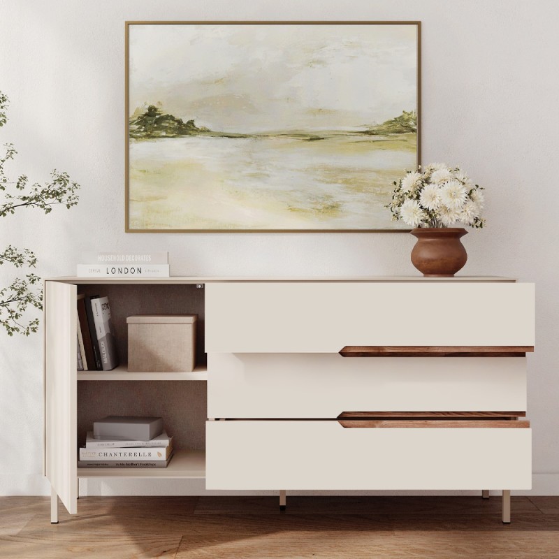 Μπουφές Arch Megapap χρώμα sandstone 150x40x78,4εκ.