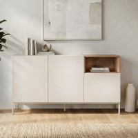 Μπουφές Cailin Megapap χρώμα sandstone - sepet oak 140x41,8x80εκ.