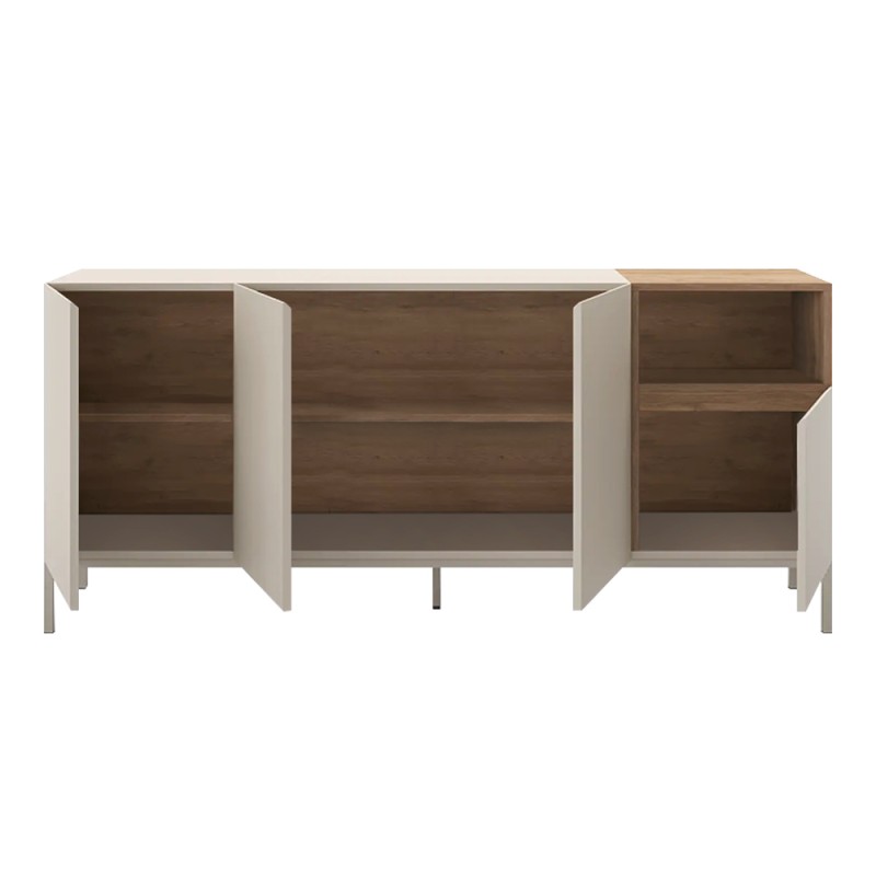 Μπουφές Cailin Megapap χρώμα sandstone - sepet oak 180x41,8x80εκ.