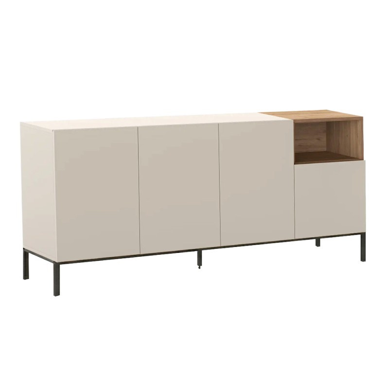 Μπουφές Cailin Megapap χρώμα sandstone - sepet oak 180x41,8x80εκ.