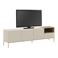 Έπιπλο τηλεόρασης Cailin Megapap χρώμα sandstone - sepet oak 180x41,8x55εκ.