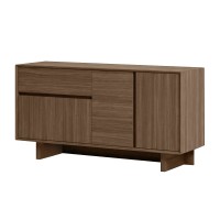Μπουφές Capri Megapap χρώμα καρυδί milano 146x45x76,5εκ.