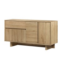 Μπουφές Capri Megapap χρώμα sapphire oak 146x45x76,5εκ.