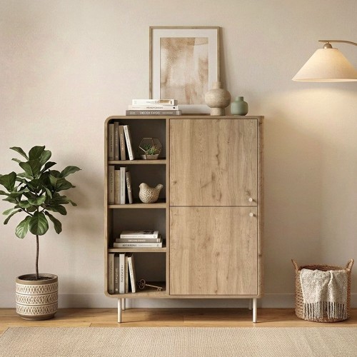 Μπουφές Colia Megapap χρώμα sepet oak 85x44x120,4εκ.
