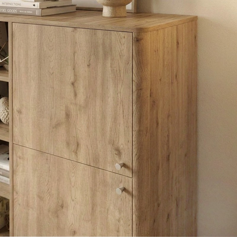 Μπουφές Colia Megapap χρώμα sepet oak 85x44x120,4εκ.