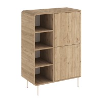 Μπουφές Colia Megapap χρώμα sepet oak 85x44x120,4εκ.