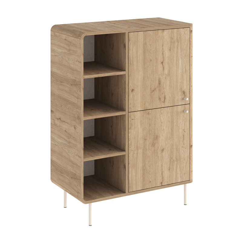 Μπουφές Colia Megapap χρώμα sepet oak 85x44x120,4εκ.