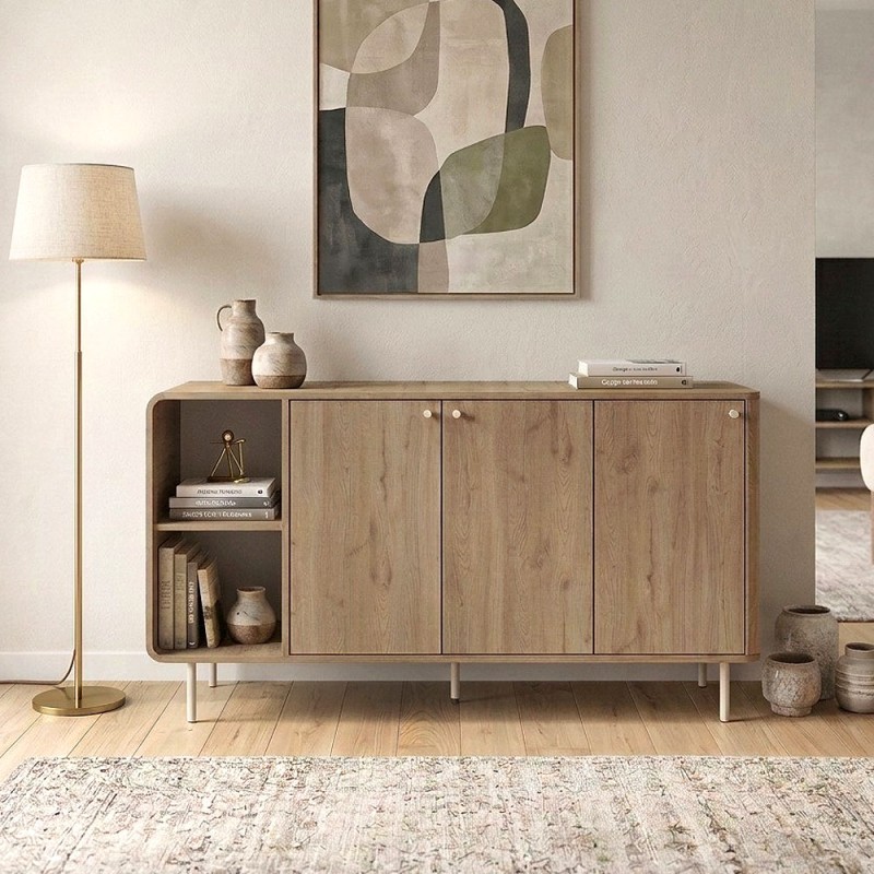 Μπουφές Colia Megapap χρώμα sepet oak 150x44x80εκ.