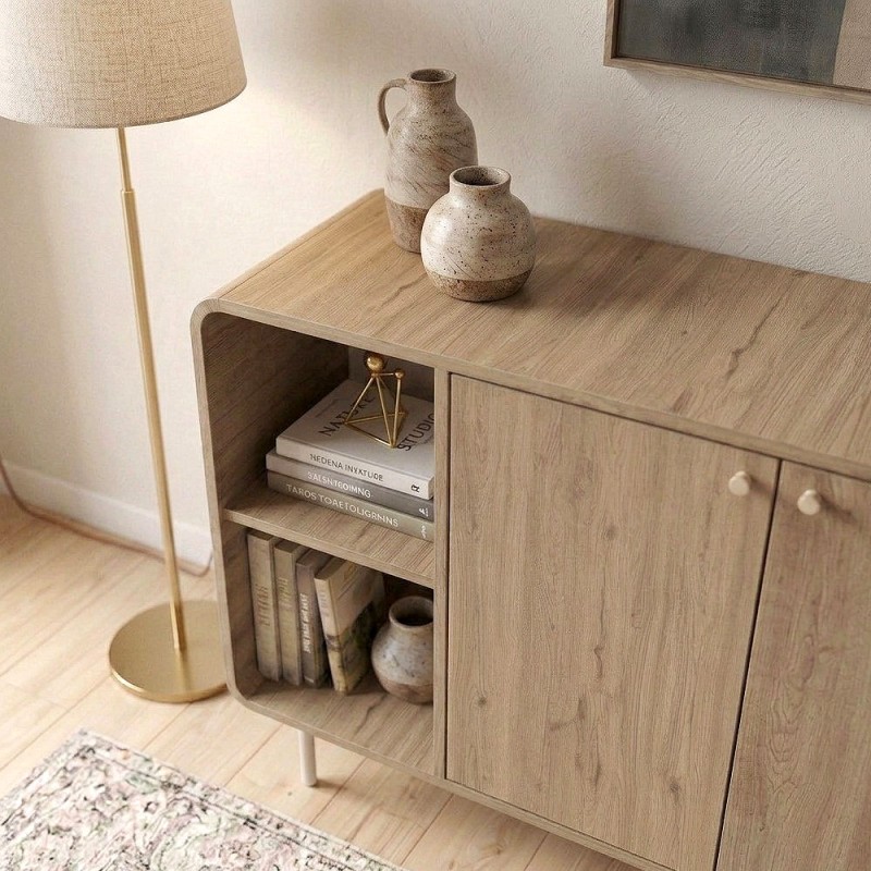 Μπουφές Colia Megapap χρώμα sepet oak 150x44x80εκ.