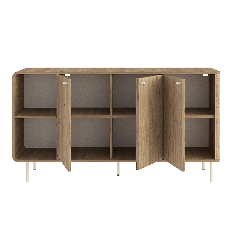 Μπουφές Colia Megapap χρώμα sepet oak 150x44x80εκ.