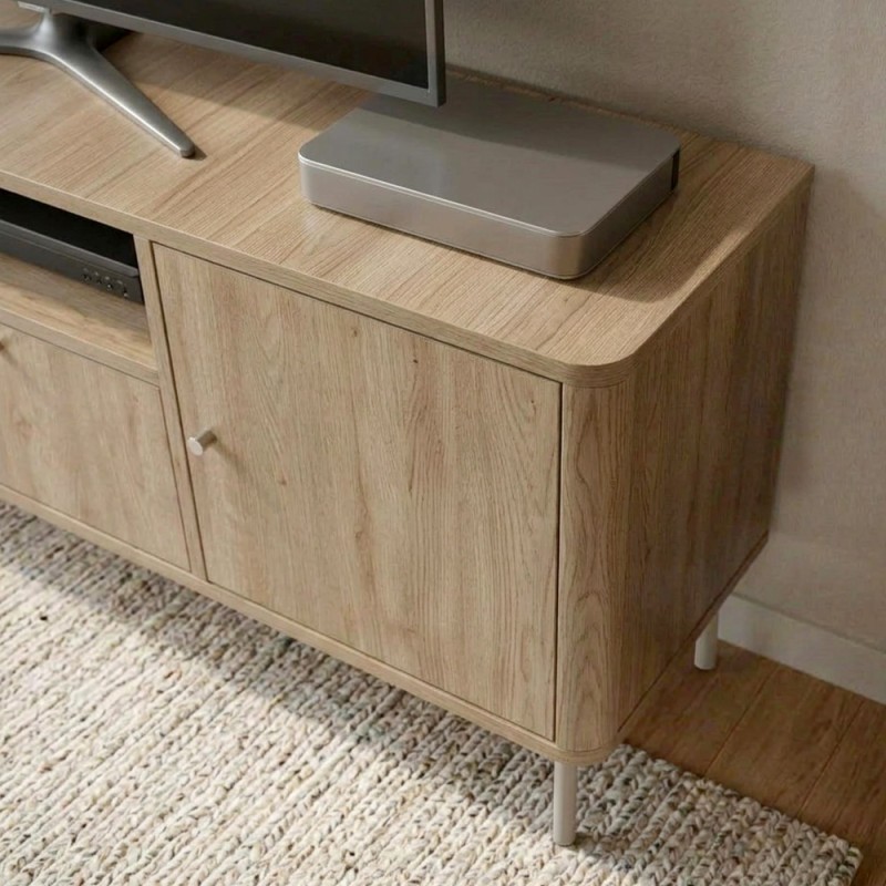 Έπιπλο τηλεόρασης Colia Megapap χρώμα sepet oak 140,3x34x55,7εκ.
