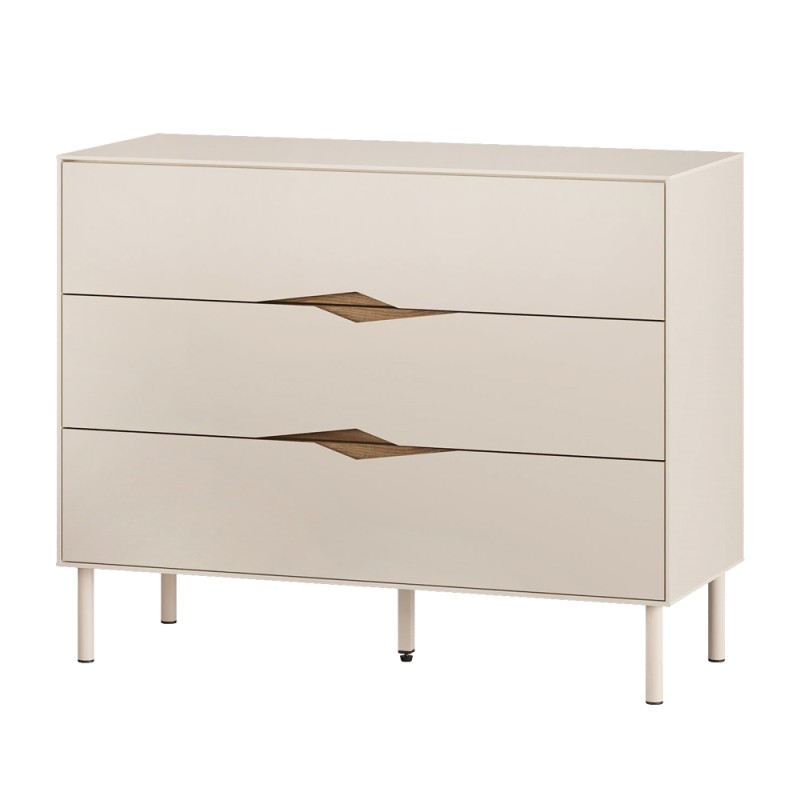 Συρταριέρα Marquise Megapap χρώμα sandstone 98x40x78,5εκ.