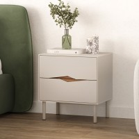 Κομοδίνο Marquise Megapap χρώμα sandstone 50x35x52,3εκ.