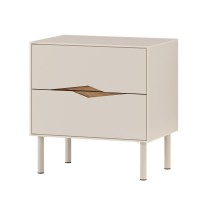 Κομοδίνο Marquise Megapap χρώμα sandstone 50x35x52,3εκ.