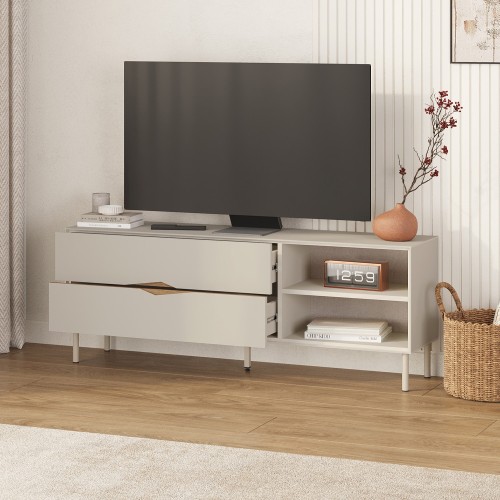 Έπιπλο τηλεόρασης Marquise Megapap χρώμα sandstone 150x35x56εκ.
