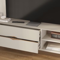 Έπιπλο τηλεόρασης Marquise Megapap χρώμα sandstone 150x35x56εκ.