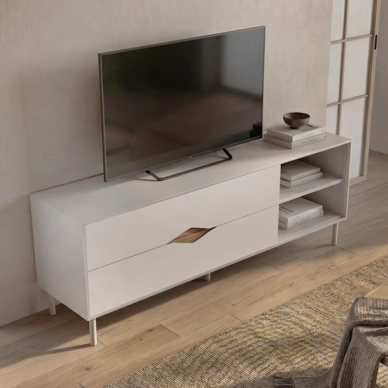 Έπιπλο τηλεόρασης Marquise Megapap χρώμα sandstone 150x35x56εκ.