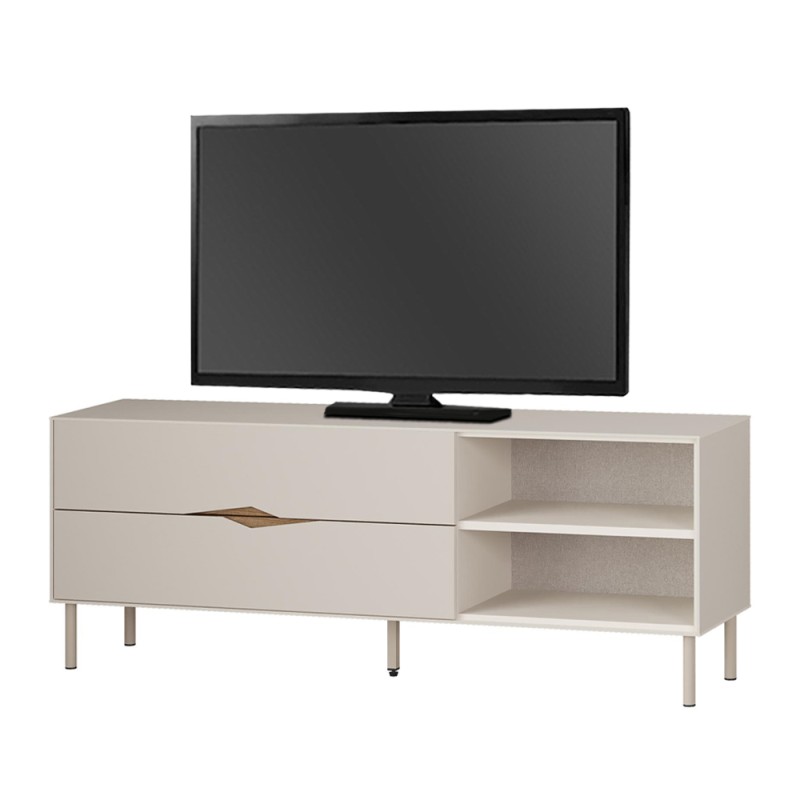 Έπιπλο τηλεόρασης Marquise Megapap χρώμα sandstone 150x35x56εκ.