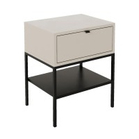 Κομοδίνο Melis Megapap χρώμα sandstone 45x35x56,4εκ.