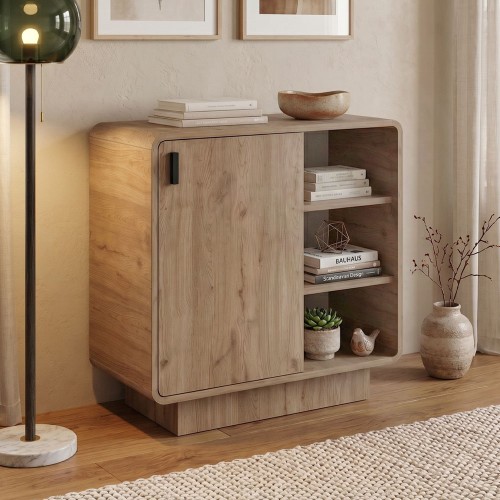 Μπουφές Rovel Megapap χρώμα sepet oak 80,3x39x80,4εκ.