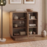 Μπουφές Rovel Megapap χρώμα sepet oak 80,3x39x80,4εκ.