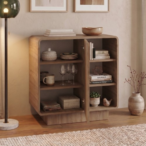 Μπουφές Rovel Megapap χρώμα sepet oak 80,3x39x80,4εκ.