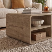 Τραπεζάκι σαλονιού Rovel Megapap χρώμα sepet oak 80,3x50x32,5εκ.
