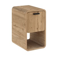 Τραπεζάκι βοηθητικό - Κομοδίνο Rovel Megapap χρώμα sepet oak 30x39x50,5εκ.